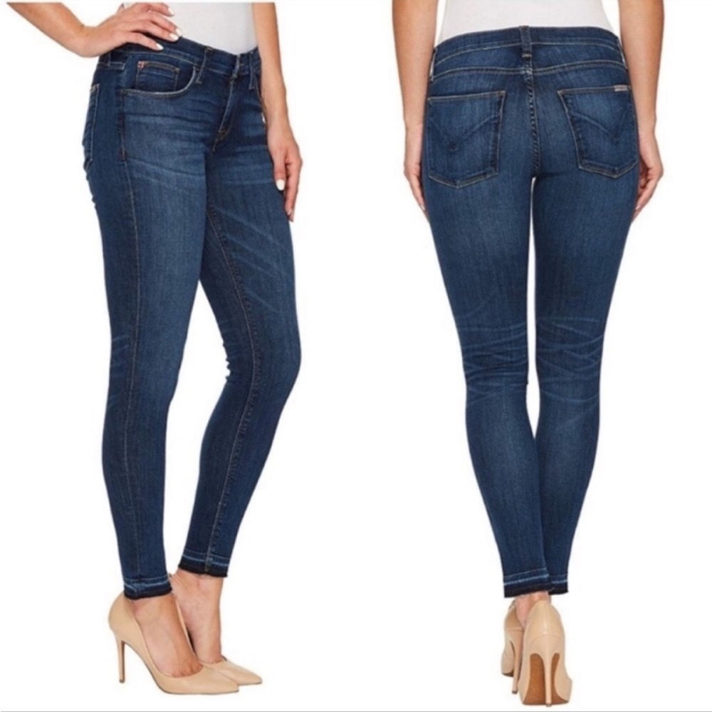 Hudson Raw Hem Skinny Jeans